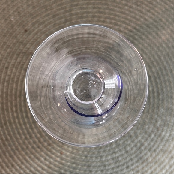 Pier 1 Swirline Cobalt Blue Iced Tea Water Glass 14 ounce in Pristine Condition - Picture 6 of 7